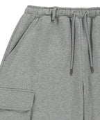 MATIN KIM MATIN KIM TERRY UTILITY POCKET BERMUDA PANTS