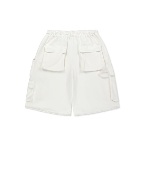 MATIN KIM MATIN KIM TERRY UTILITY POCKET BERMUDA PANTS