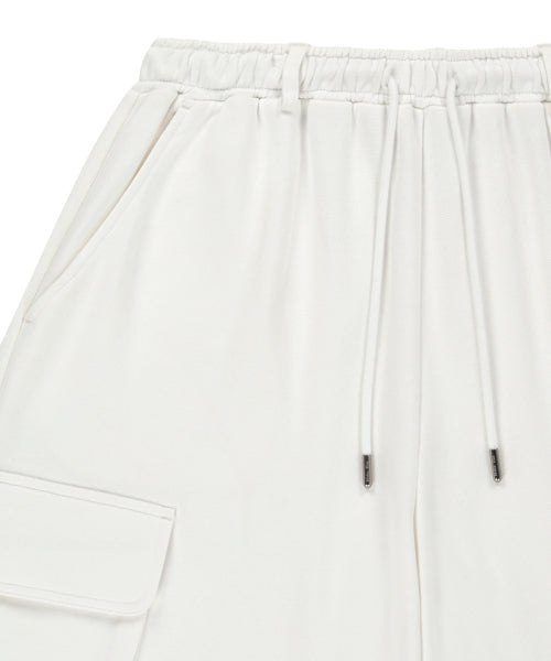 MATIN KIM MATIN KIM TERRY UTILITY POCKET BERMUDA PANTS