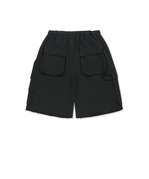 MATIN KIM MATIN KIM TERRY UTILITY POCKET BERMUDA PANTS