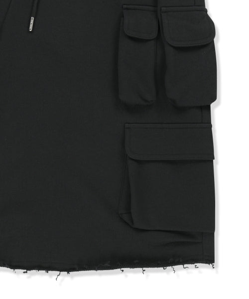 MATIN KIM MATIN KIM TERRY UTILITY POCKET BERMUDA PANTS