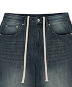 MATIN KIM MATIN KIM Denim Pants with Stud Detail