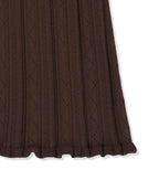 MATIN KIM MATIN KIM Open Back Ribbed Knit Dress