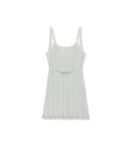 MATIN KIM MATIN KIM Open Back Ribbed Knit Dress