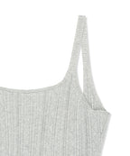 MATIN KIM MATIN KIM Open Back Ribbed Knit Dress