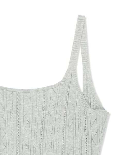 MATIN KIM MATIN KIM Open Back Ribbed Knit Dress