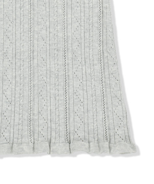 MATIN KIM MATIN KIM Open Back Ribbed Knit Dress