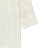 MATIN KIM MATIN KIM RAW EDGE CRINKLE BLOUSE Cream