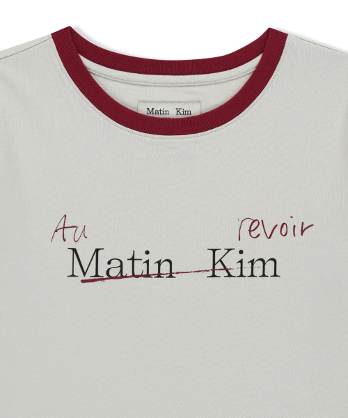 MATIN KIM MATIN KIM T-Shirt Crop Top