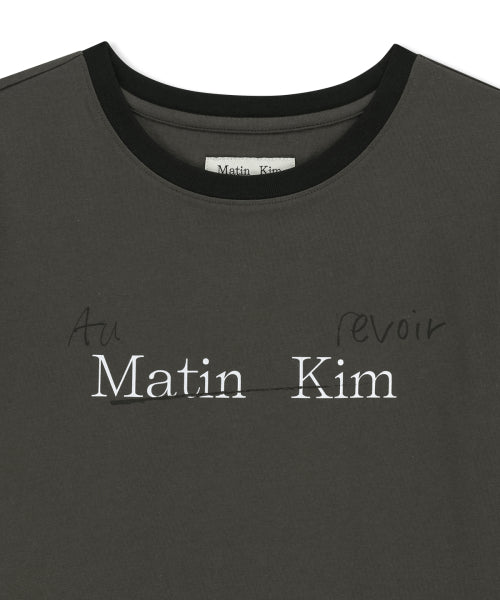 MATIN KIM MATIN KIM T-Shirt Charcoal