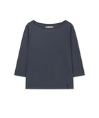 MATIN KIM MATIN KIM T-Shirt Layered Set in Smoke Blue