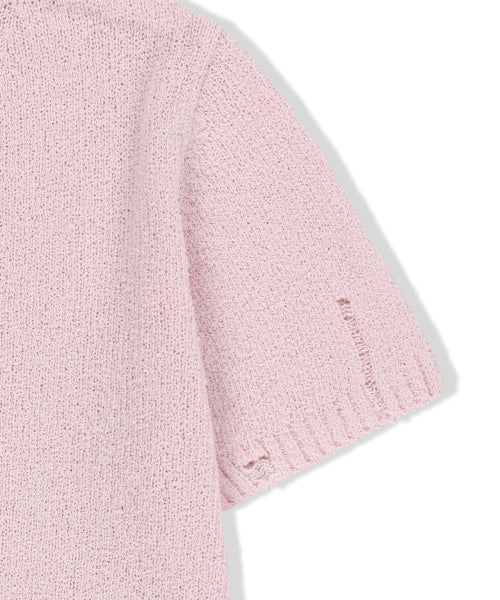 MATIN KIM MATIN KIM Half Sleeve Logo Pullover Women in Pink