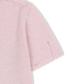 MATIN KIM MATIN KIM Half Sleeve Logo Pullover Women in Pink