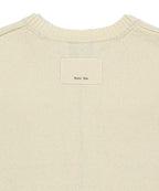MATIN KIM MATIN KIM Pocket Washed Knit Vest in Light Beige