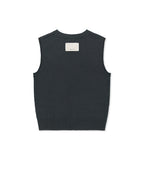MATIN KIM MATIN KIM Pocket Washed Knit Vest