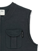 MATIN KIM MATIN KIM Pocket Washed Knit Vest