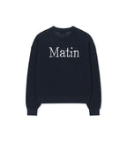 MATIN KIM MATIN KIM Back Logo Jacquard Mesh Knit Zip Up - Size S/M/L