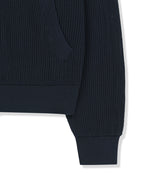MATIN KIM MATIN KIM Back Logo Jacquard Mesh Knit Zip Up - Size S/M/L