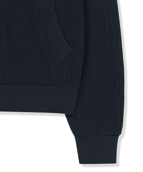 MATIN KIM MATIN KIM Back Logo Jacquard Mesh Knit Zip Up - Size S/M/L