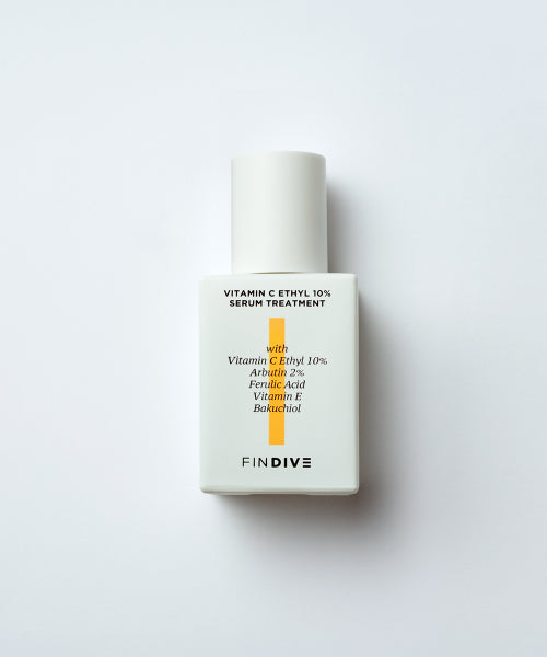 FINDIVE White Shot Vitamin C Echil Set (Vitamin C Echil 10% Serum Treatment 30ml + Bakuchiol Ampoule in Mask 200ml)