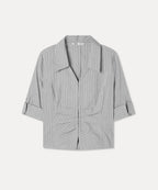 MIXXO MIXXO Slim Fit Shirring Blouse S