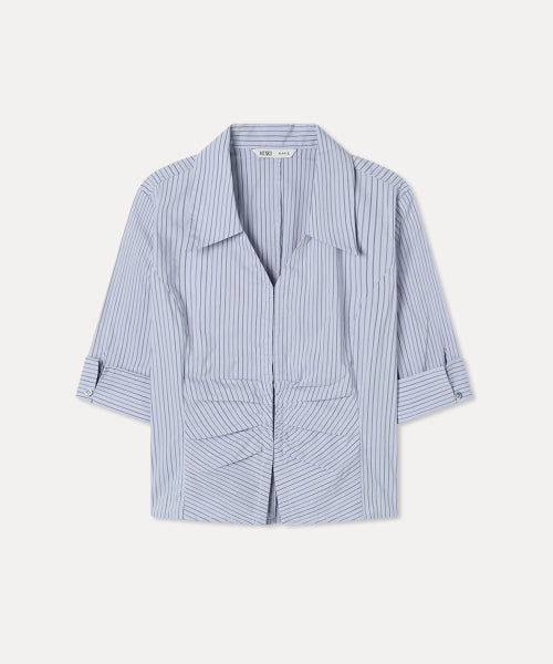 MIXXO MIXXO Slim Fit Shirring Blouse S