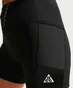 NIKE NIKE ACG Dry Fit High Waist Trail Running Shorts - Black