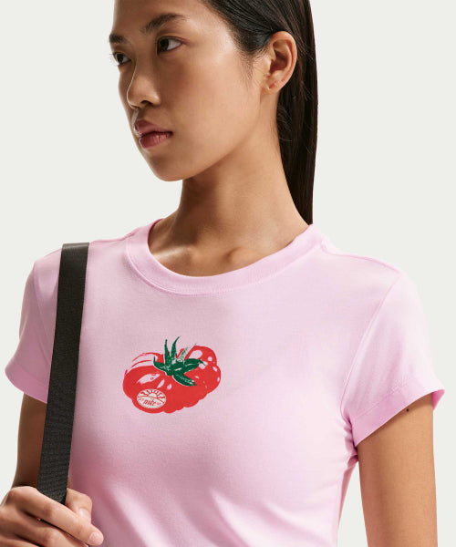 NIKE NIKE T-Shirt Slim Mode Crop W - Pink Foam