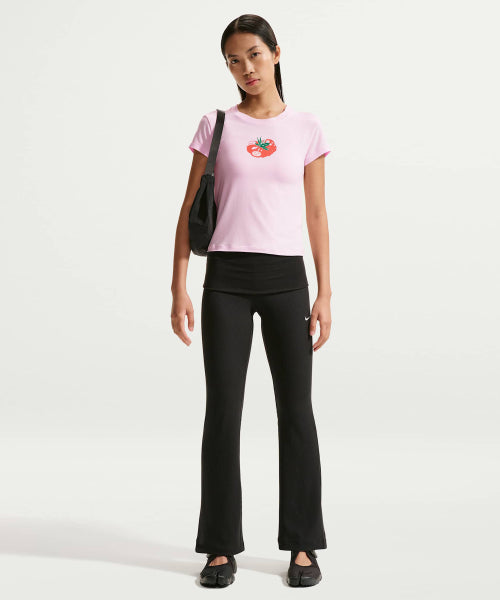 NIKE NIKE T-Shirt Slim Mode Crop W - Pink Foam
