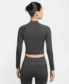 NIKE NIKE Pro Full Zip Training Top W - Dark Smoke Gray