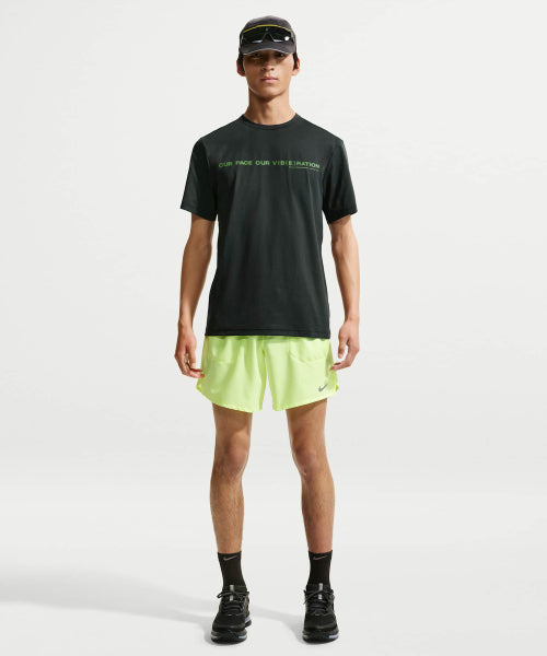 NIKE NIKE Hiverse Dry Fit UV Protection Short Sleeve Running Top M