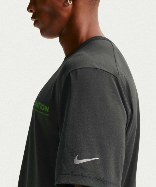 NIKE NIKE Hiverse Dry Fit UV Protection Short Sleeve Running Top M