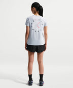 NIKE NIKE Dry Fit Running T-Shirt W - Pure Platinum