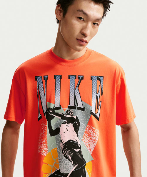 NIKE NIKE Basketball T-Shirt M - Tough Orange
