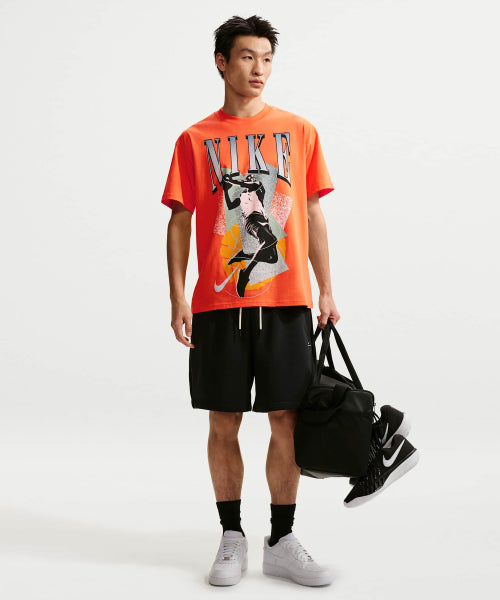 NIKE NIKE Basketball T-Shirt M - Tough Orange