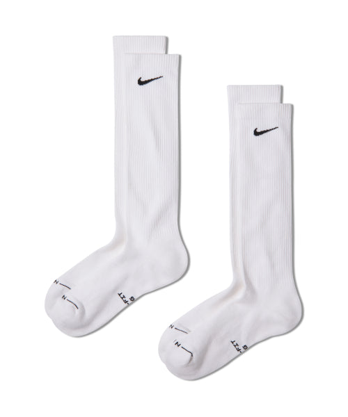 NIKE NIKE Everyday Elevated Over the Calf Socks - White: Black