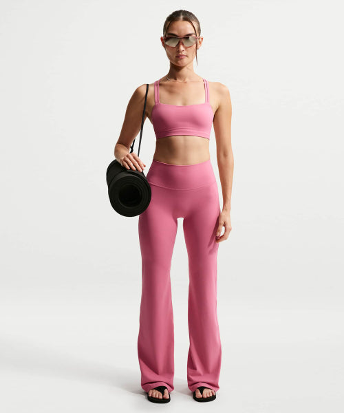 NIKE NIKE Strappy Light Support Pad Sports Bra W - Peony:White