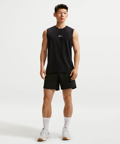 NIKE NIKE Pro Sleeveless Training Top M - Black:White