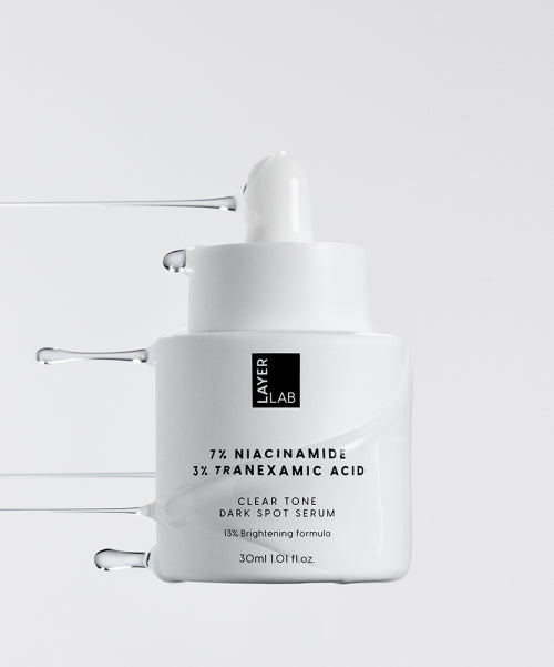 LAYERLAB Freckle Clear Serum 30ml+30ml (Cleansing Foam 10ml Duo + 2 Sachets provided)