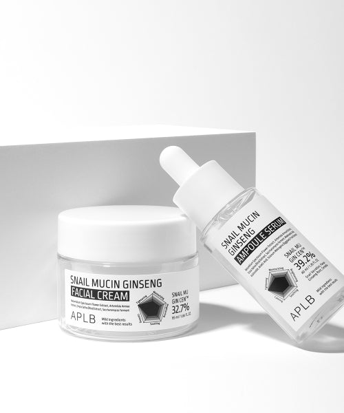 APLB APLB Snail Mucin Ginseng Ampoule + Cream Set