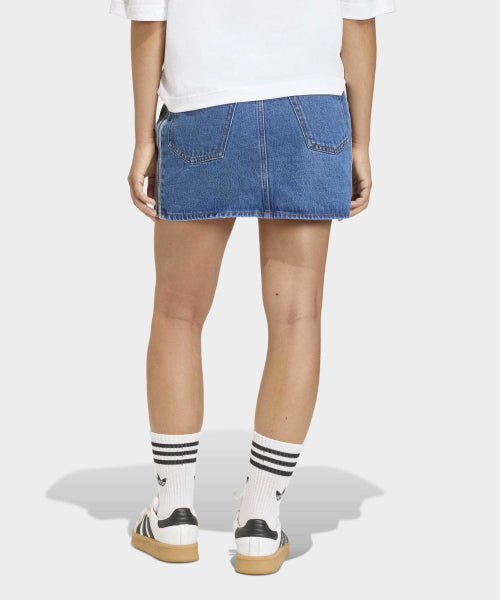 ADIDAS ADIDAS 3-Stripe Denim Skirt - Medium Vintage Denim