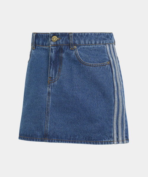 ADIDAS ADIDAS 3-Stripe Denim Skirt - Medium Vintage Denim
