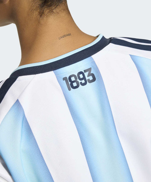 ADIDAS ADIDAS Argentina 26 Home Crop Jersey - White: Ice Blue