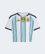ADIDAS ADIDAS Argentina 26 Home Crop Jersey - White: Ice Blue