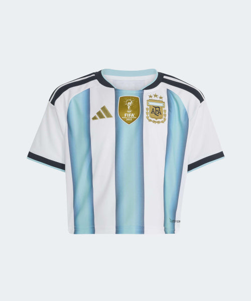 ADIDAS ADIDAS Argentina 26 Home Crop Jersey - White: Ice Blue