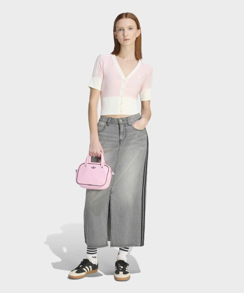 ADIDAS ADIDAS Button Detail Check V-neck Shirt - Sandy Pink