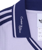 ADIDAS ADIDAS Long Sleeve Polo Shirt - Silver Down