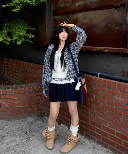 MIXXO MIXXO Hoodie Check Shirt C
