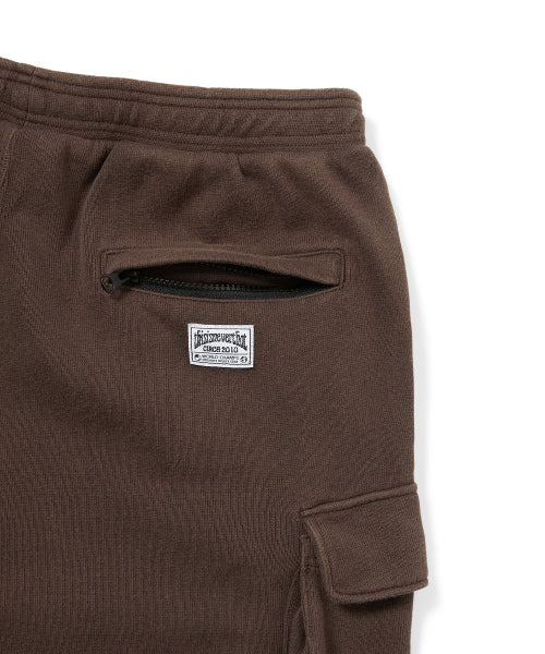THISISNEVERTHAT THISISNEVERTHAT Cargo Sweatshort Dark Chocolate