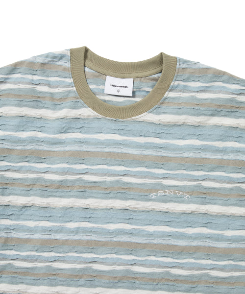 THISISNEVERTHAT THISISNEVERTHAT Wave Jacquard Tee Soft Blue